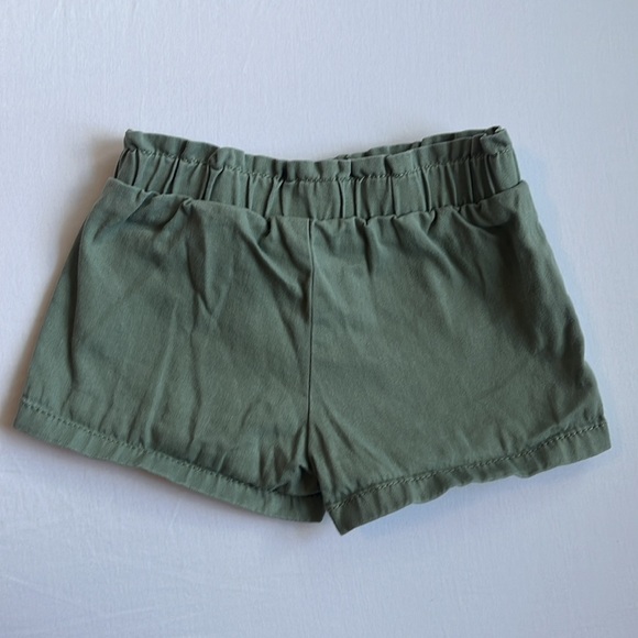 Baby Girl Summer Outfit- Striped Baby Doll Top and Green Shorts Size 18 Months - Picture 9 of 9